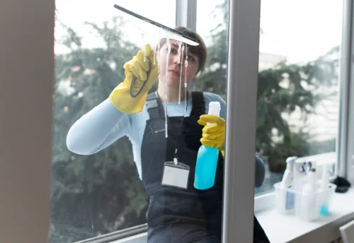 Nettoyage de vitres intérieures et extérieures à la Maxe
